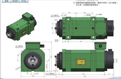 sm55 nt40 臺(tái)灣翰坤hardy專用機(jī)床內(nèi)藏式電主軸頭